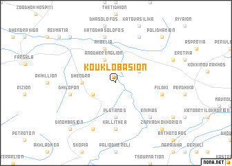 map of Kouklobásion