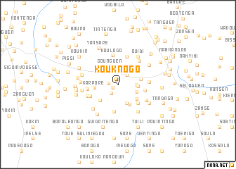 map of Kouknogo