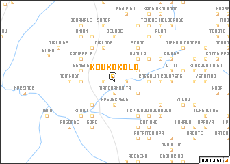 map of Koukokolo