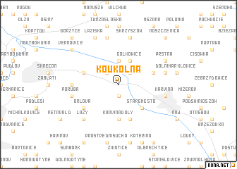 map of Koukolná