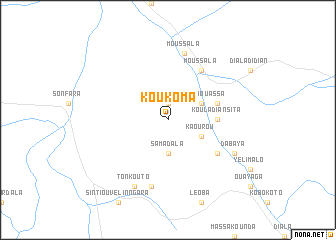 map of Koukoma