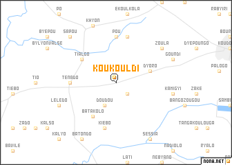 map of Koukouldi