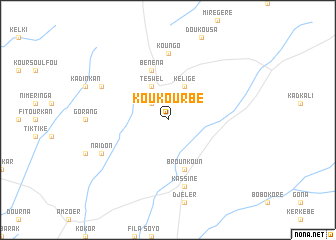 map of Koukourbé