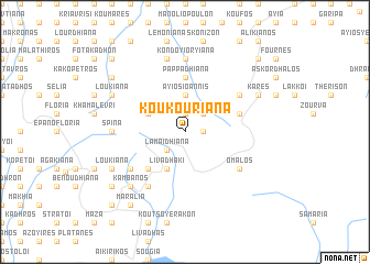 map of Koukourianá