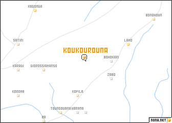 map of Koukourouna