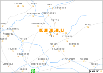 map of Koukousoúli
