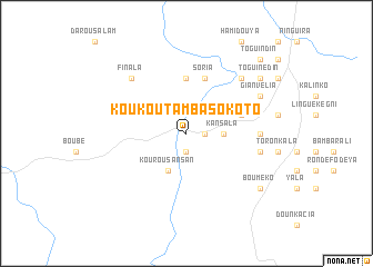 map of Koukoutamba Sokoto