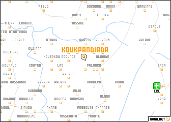 map of Koukpandiada