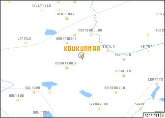map of Koukunmaa