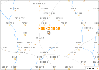 map of Koukzandé