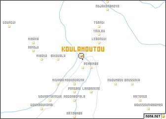 map of Koulamoutou