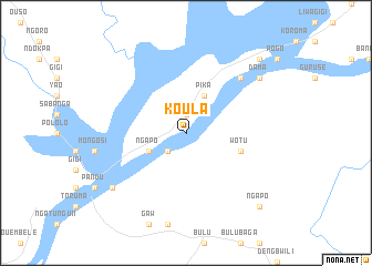 map of Koula