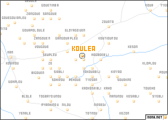 map of Kouléa