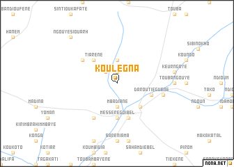 map of Koulégna