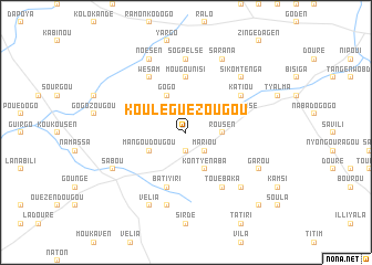 map of Kouléguézougou