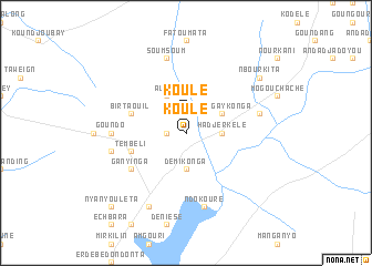 map of Koulé