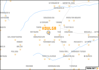 map of Koulga