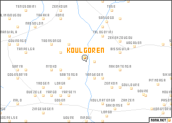 map of Koulgoren