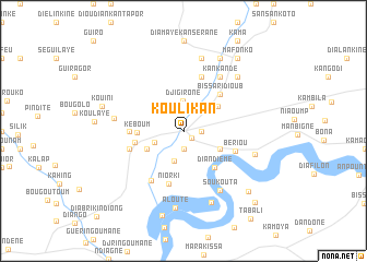 map of Koulikan