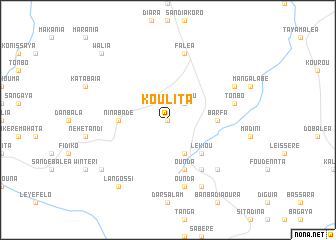 map of Koulita