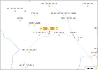 map of Koulomia