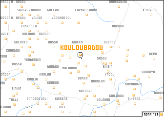map of Kouloubadou