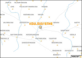 map of Kouloudyènhé