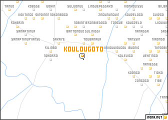 map of Koulougoto