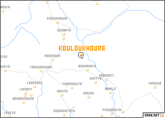 map of Kouloukhouré