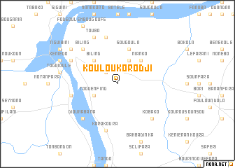 map of Koulou Korodji