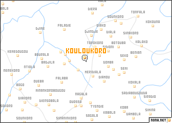 map of Kouloukoro