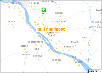map of Koulou Kouara