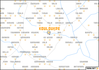 map of Kouloukpé