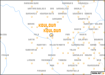 map of Kouloun