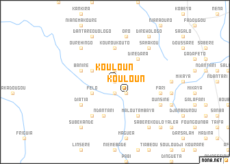 map of Kouloun