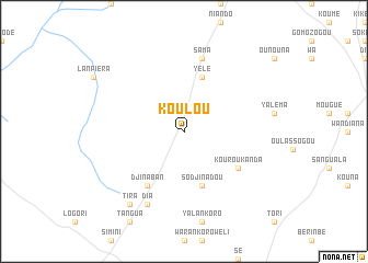 map of Koulou