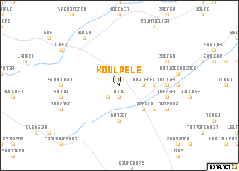 map of Koulpélé