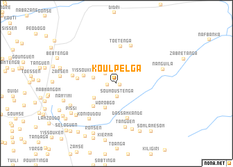 map of Koulpelga