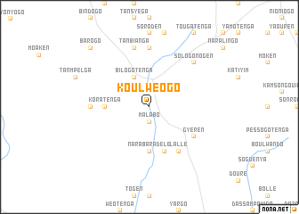 map of Koulwéogo