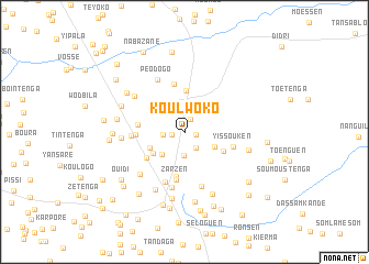 map of Koulwoko