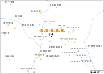 map of Koumadougou