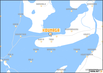 map of Koumaga