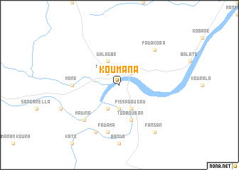 map of Koumana