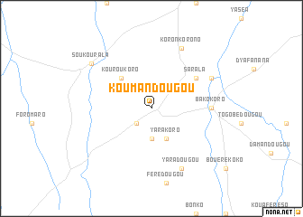 map of Koumandougou