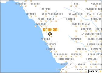 map of Koúmani