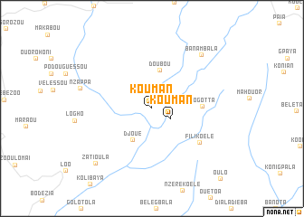 map of Kouman