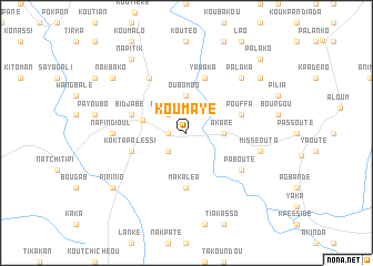 map of Koumaye