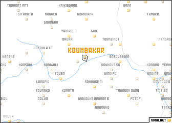 map of Koumbakar