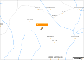 map of Koumba