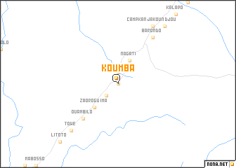 map of Koumba